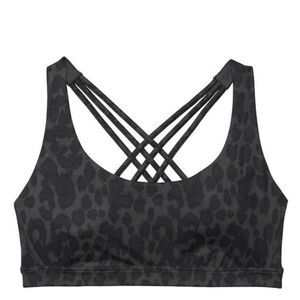 Victoria’s Secret Padded Smooth Strappy back sport bra Animal Print XLarge